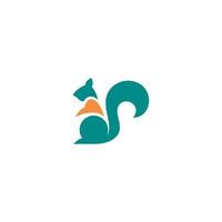 squirrel template vector logo design