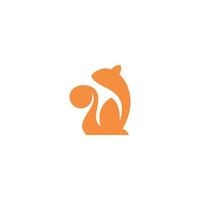 squirrel template vector logo design