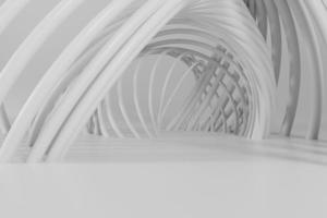 3d rendering abstract white background. 3d illustration photo