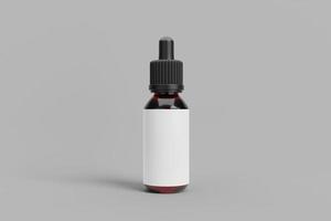 Blank Drop Bottle Mockup photo