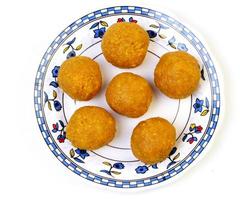 indian sweet motichoor laddoo also know as bundi laddu photo