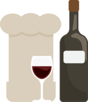 Italy national wine drink illustration png