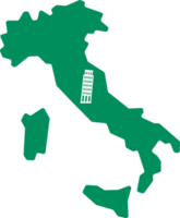 Italien Karta resa png