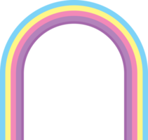 arco de arco-íris pastel png