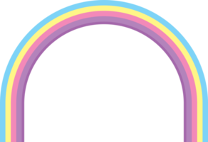 pastel rainbow arch png