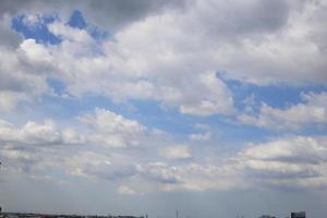 heavy cloudy blue sky evening time background photo