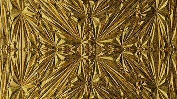 High resolution and detail of abstract functional golden background art with luxury fractal, 3d rendering. for creative design, social media, promotion, asset etc photo