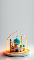 Islamic Social Media Instagram Story 3D Illustration photo
