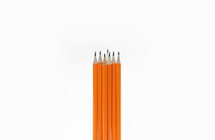 Amazing isolated pencils on pure white background photo