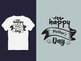 diseño de camiseta de tipografía del día de la madre con vector