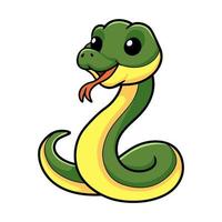 Cute easten racer snake cartoon vector