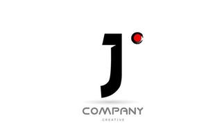 diseño de icono de logotipo de letra de alfabeto j en blanco y negro simple con letras de estilo japonés. plantilla creativa para negocios y empresas. vector