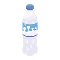 Trendy Milk Container vector