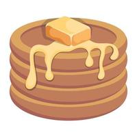 Trendy Pancake Concepts vector