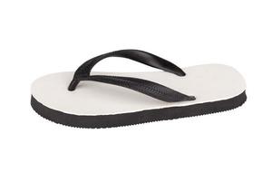 sandals  flip flops color black isolated on white background