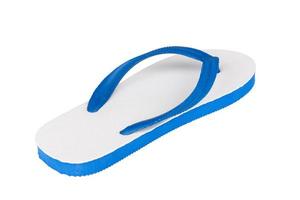 sandals  flip flops color blue isolated on white background