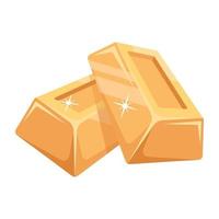 Trendy Gold Ingots vector