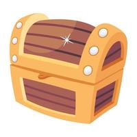 Trendy Treasure Chest vector