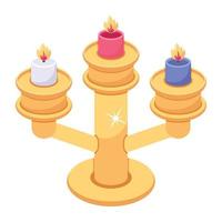 Trendy Candelabra Concepts vector