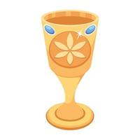 Trendy Goblet Concepts vector