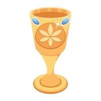 Trendy Goblet Concepts vector