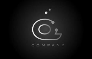 negro blanco gris q punto línea alfabeto letra logo icono diseño. plantilla creativa para empresa y negocio vector