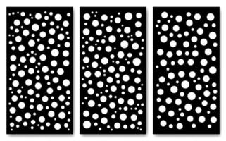 A set of simple minimalistic polka dots seamless patterns. Memphis design, Collection trendy vector geometric