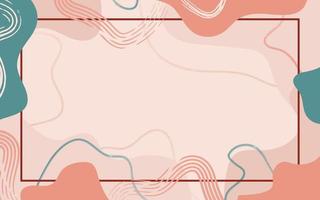 Hand drawn abstract minimalist doodle background vector