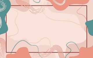 Hand drawn abstract minimalist doodle background vector