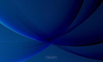 Abstract blue wave gradient background vector. Elegant dark blue wave abstract vector background