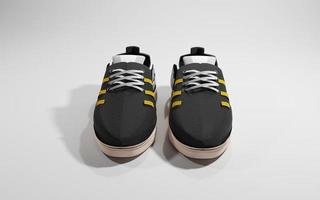 3d render isolated shoes photo