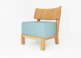 3d render isolated chair photo