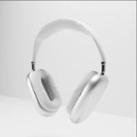 3d render isolated headphone sideview. photo