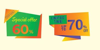 Sales Label, Mega Sales, Offer, Promotion Vector