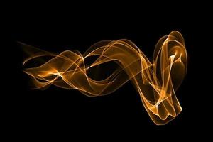 Abstract colored smoke wave isolated background design element photo