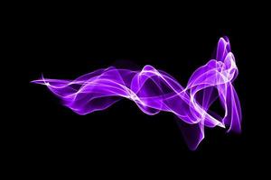 Abstract colored smoke wave isolated background design element photo