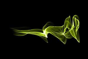 elemento de diseño de fondo aislado de onda de humo de color abstracto foto