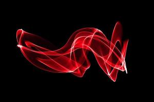 Abstract colored smoke wave isolated background design element photo