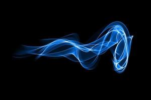 Abstract colored smoke wave isolated background design element photo