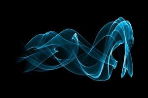 Abstract colored smoke wave isolated background design element photo