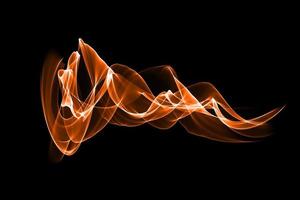 Abstract colored smoke wave isolated background design element photo