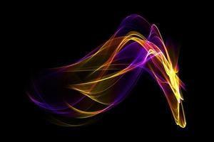 Abstract colorful smoke wave isolated background design element photo