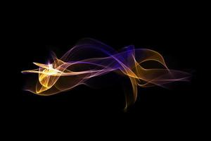 Abstract colorful smoke wave isolated background design element photo