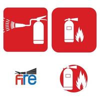 fire extinguisher logo vector