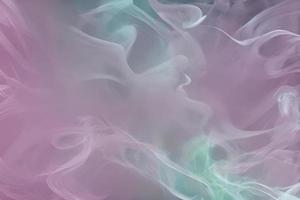 Smoke in Silky Flow on Colored Background photo