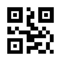 Vector QR code example for smartphone scan