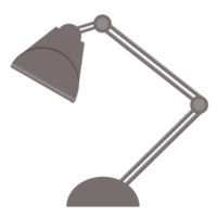 Lampe de bureau marron Lampe de table marron isolée sur fond transparent png