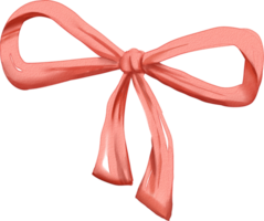 Watercolor Valentine Red Ribbon png