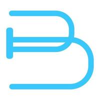 letter b logo illustration vector