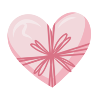 forme de coeur isolée pour la saint-valentin sur fond transparent. symbole d'amour. png